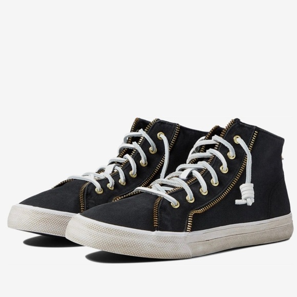 Sperry x Rebecca Minkoff Washed Canvas High Top Sneaker - Size 6📦 - Picture 3 of 14